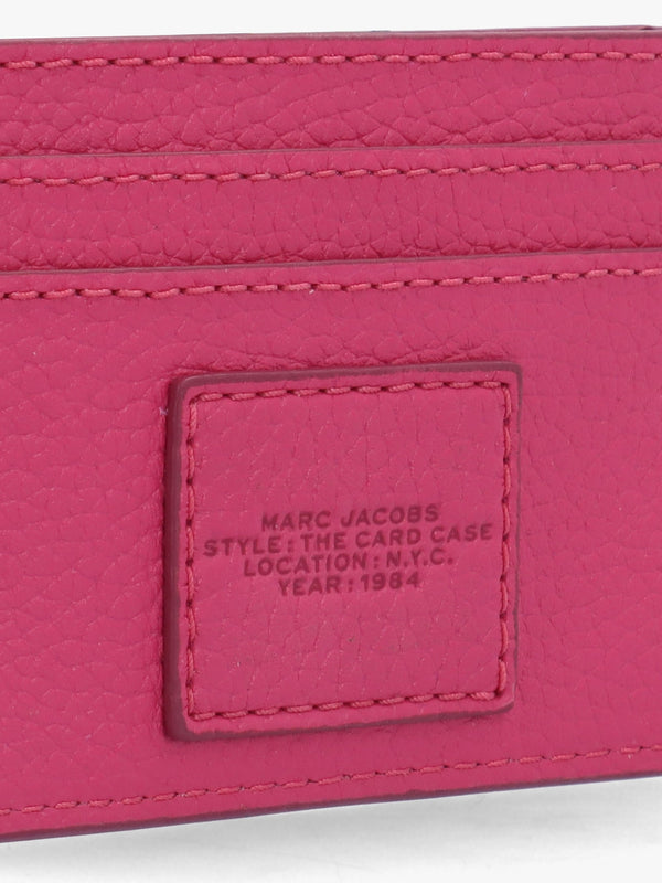 The Leather Raspberry Pink Card Case