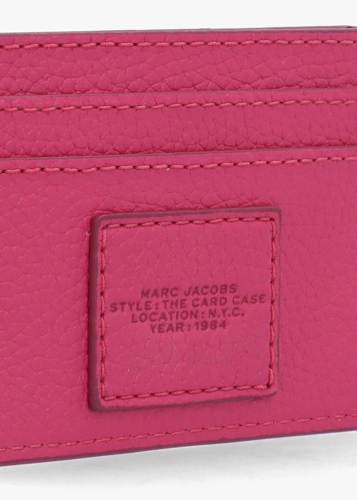 The Leather Raspberry Pink Card Case