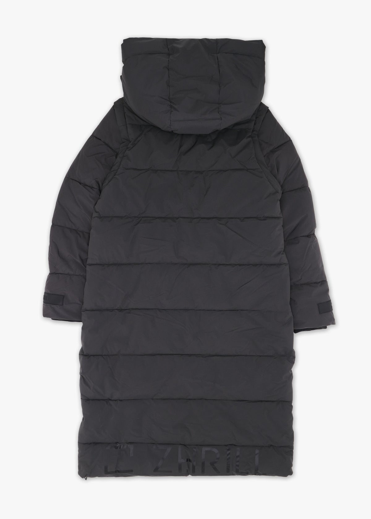 Zhisi Grey Padded Longline Maxi Puffa Coat