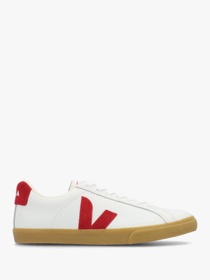 Women's Esplar Logo White Pepper Natural Leather Trainers