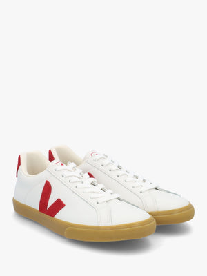 Women's Esplar Logo White Pepper Natural Leather Trainers