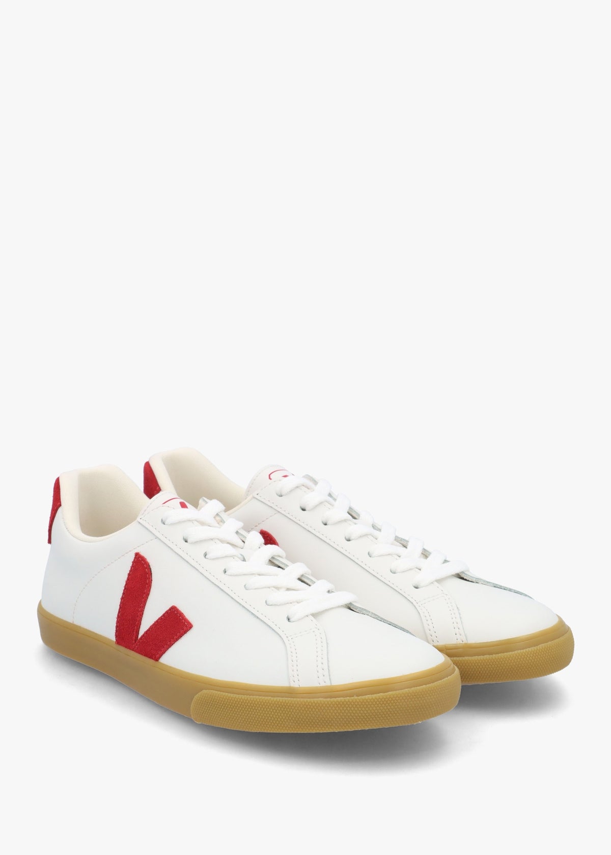 Women's Esplar Logo White Pepper Natural Leather Trainers