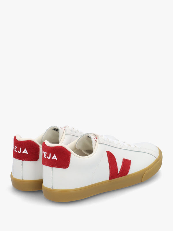 Women's Esplar Logo White Pepper Natural Leather Trainers