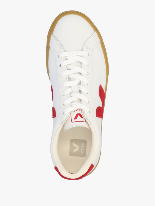 Women's Esplar Logo White Pepper Natural Leather Trainers