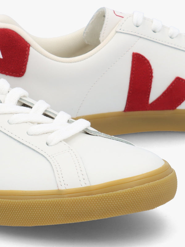 Women's Esplar Logo White Pepper Natural Leather Trainers