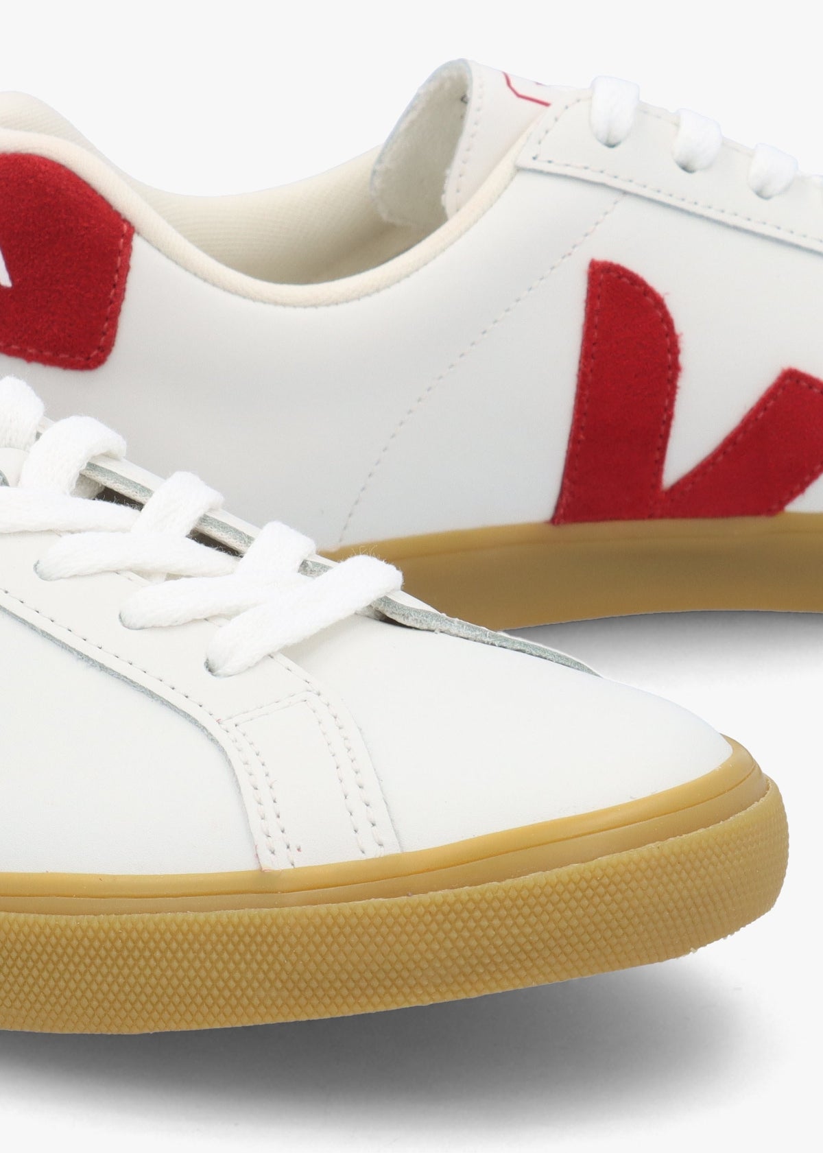 Women's Esplar Logo White Pepper Natural Leather Trainers