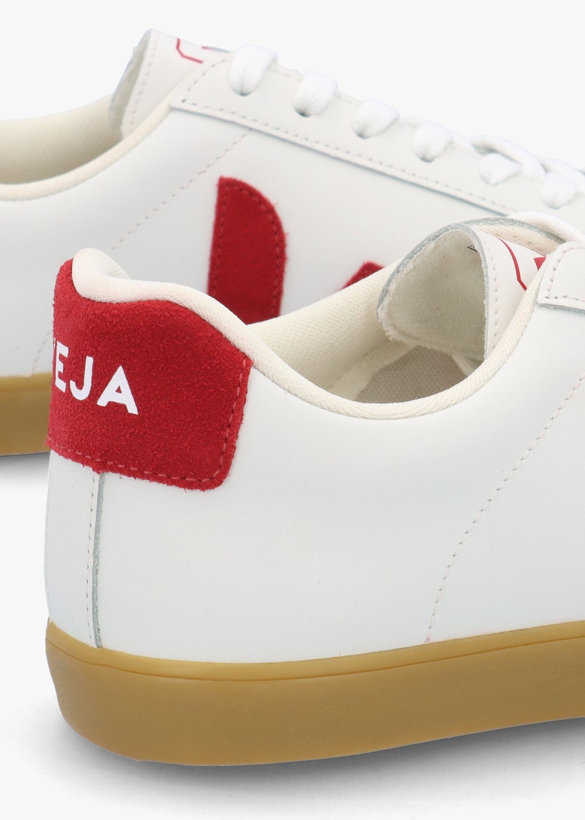 Women's Esplar Logo White Pepper Natural Leather Trainers