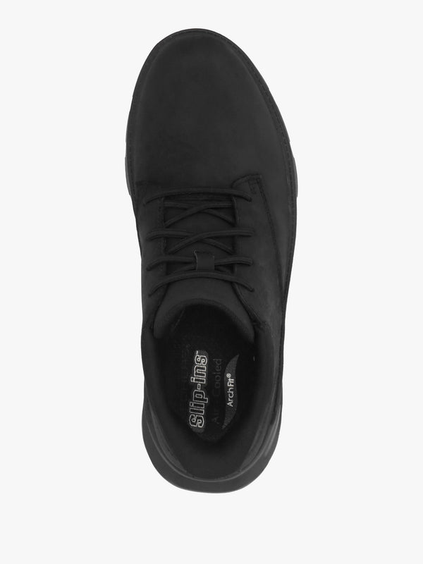 Men’s Arch Fit Garza Black Leather Chukka Boots