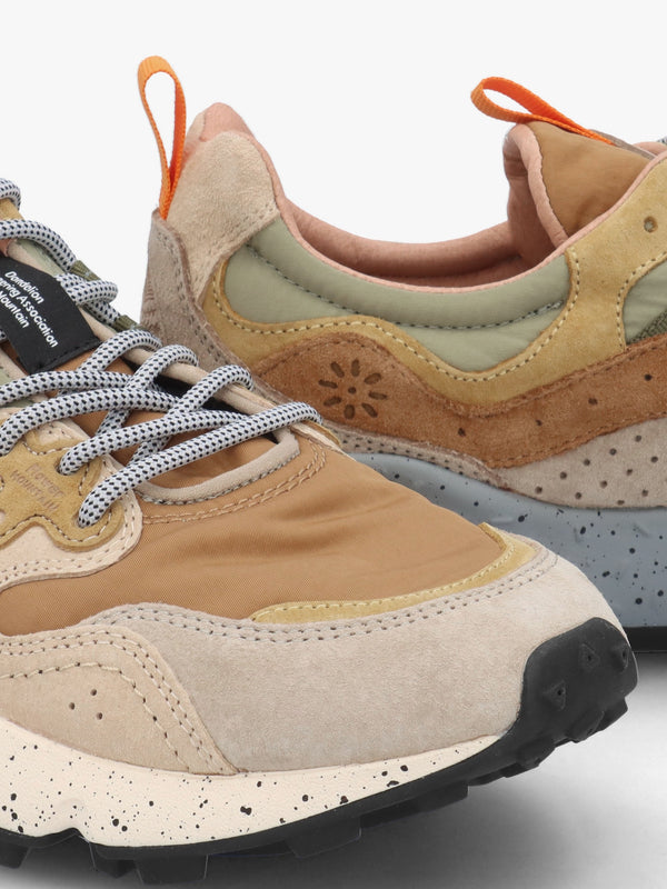 Men’s Yamano 3 Grey Light Brown Beige Suede Trainers