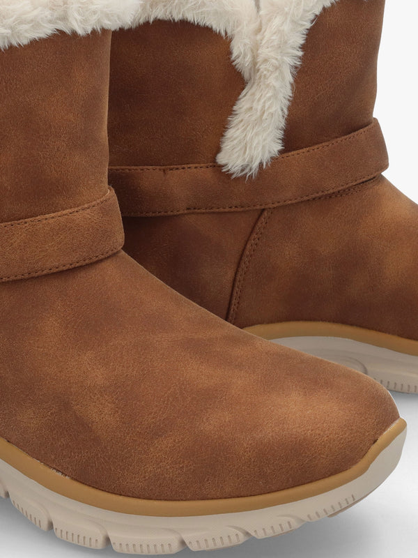 Women’s Vegan Slip-Ins Relaxed Fit Easy Going Dreams Mover Chestnut Ankle Boots