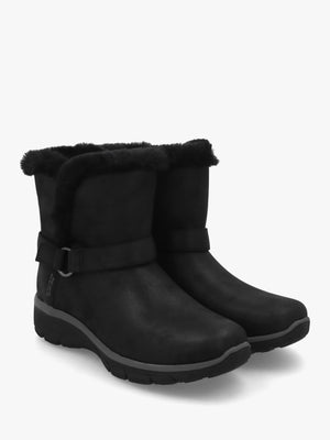 Women’s Vegan Slip-Ins Relaxed Fit Easy Going Dreams Mover Black Ankle Boots