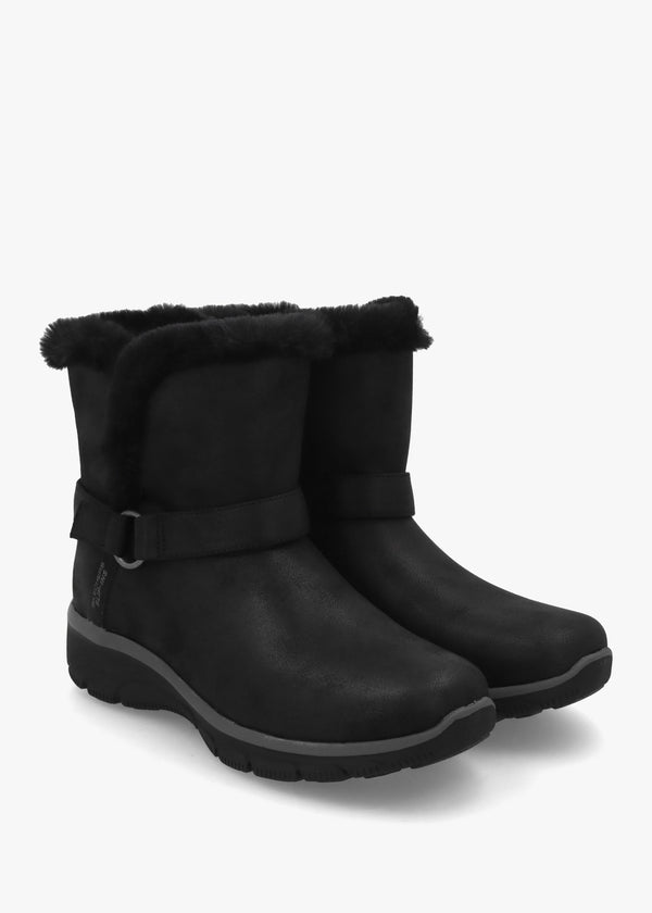 Women’s Vegan Slip-Ins Relaxed Fit Easy Going Dreams Mover Black Ankle Boots