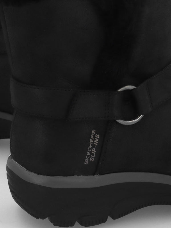 Women’s Vegan Slip-Ins Relaxed Fit Easy Going Dreams Mover Black Ankle Boots