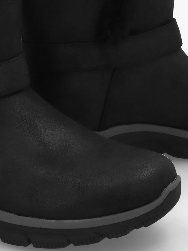 Women’s Vegan Slip-Ins Relaxed Fit Easy Going Dreams Mover Black Ankle Boots