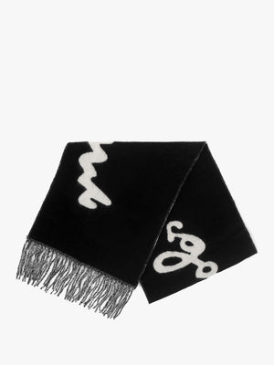 Marc Is Joy Black Wool Scarf