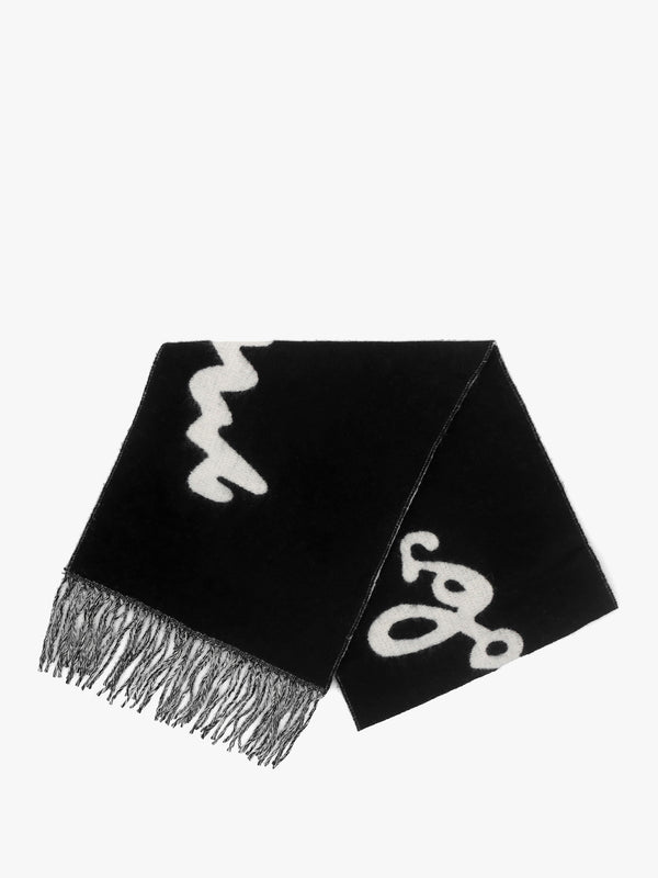 Marc Is Joy Black Wool Scarf