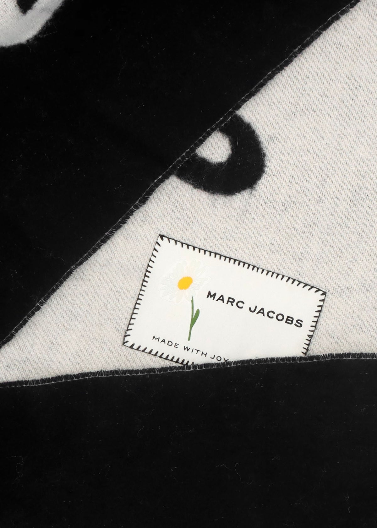 Marc Is Joy Black Wool Scarf