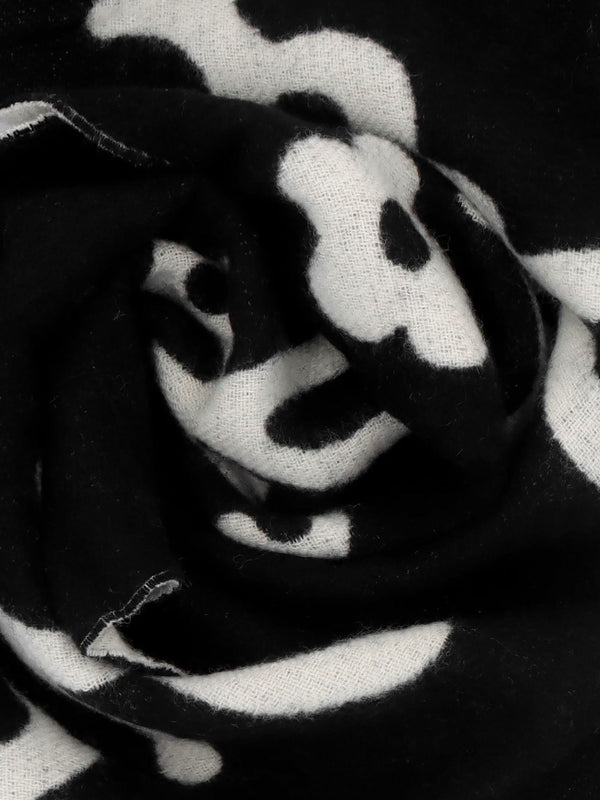 Marc Is Joy Black Wool Scarf