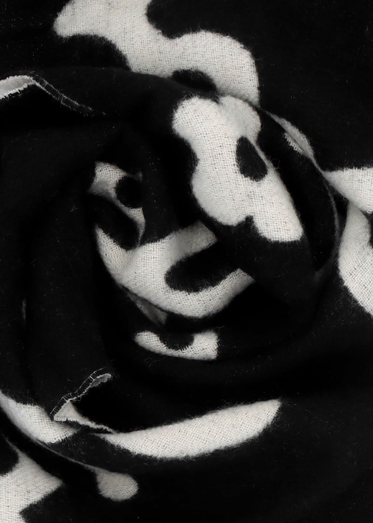 Marc Is Joy Black Wool Scarf