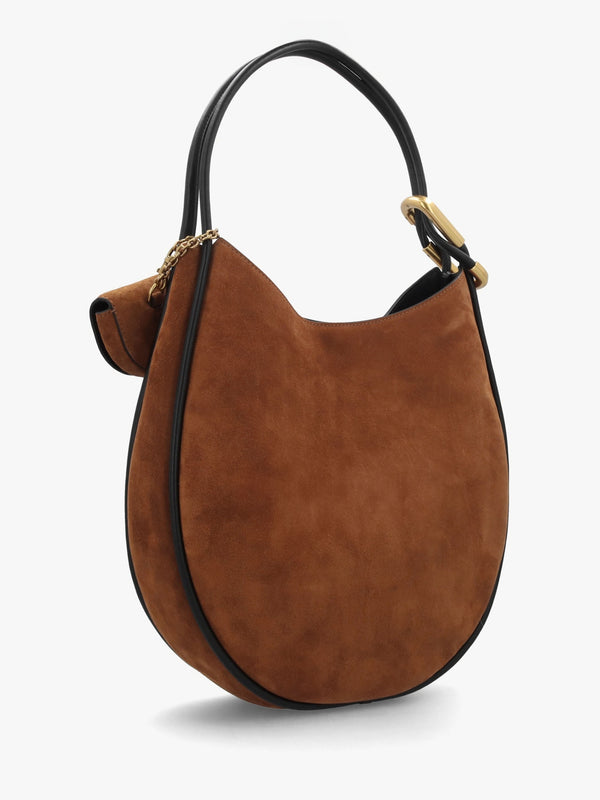 The Suede Large Dual Copper Hobo Bag