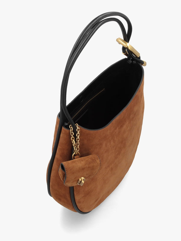 The Suede Large Dual Copper Hobo Bag