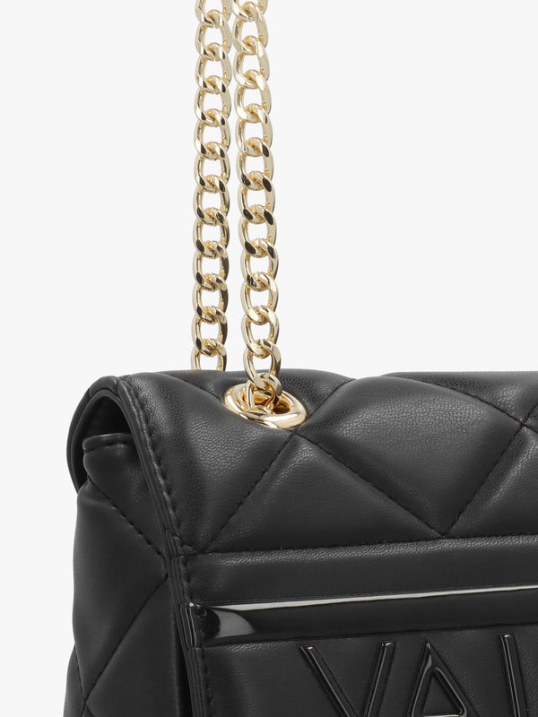 Ada Black Quilted Satchel Bag