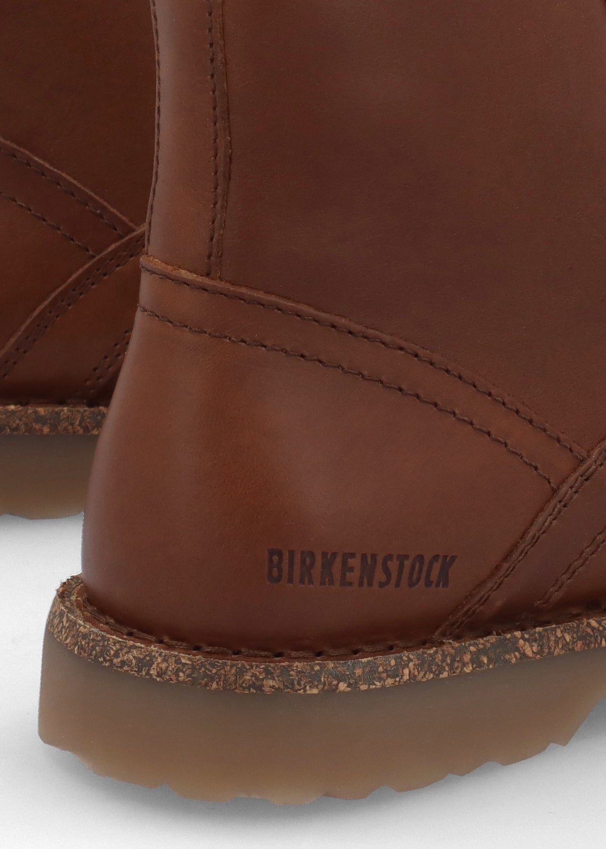 Bryson Natural Leather Cognac Lace Up Ankle Boots