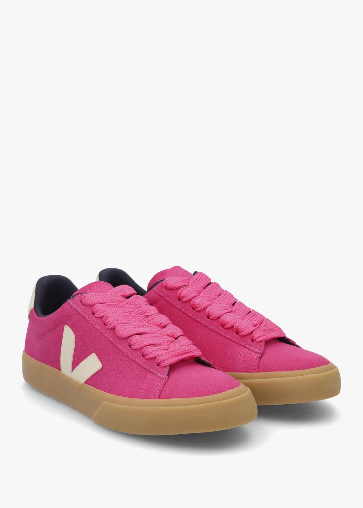 Campo Suede Pink Pierre Natural Trainers