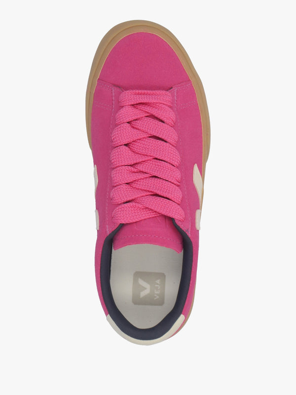 Campo Suede Pink Pierre Natural Trainers