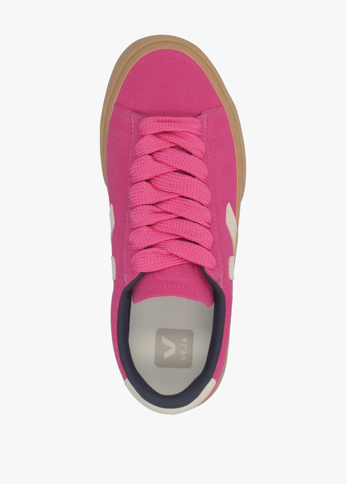 Campo Suede Pink Pierre Natural Trainers