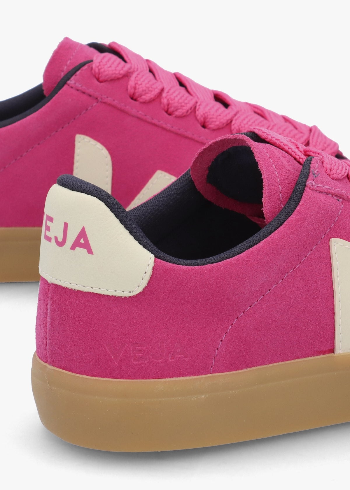Campo Suede Pink Pierre Natural Trainers