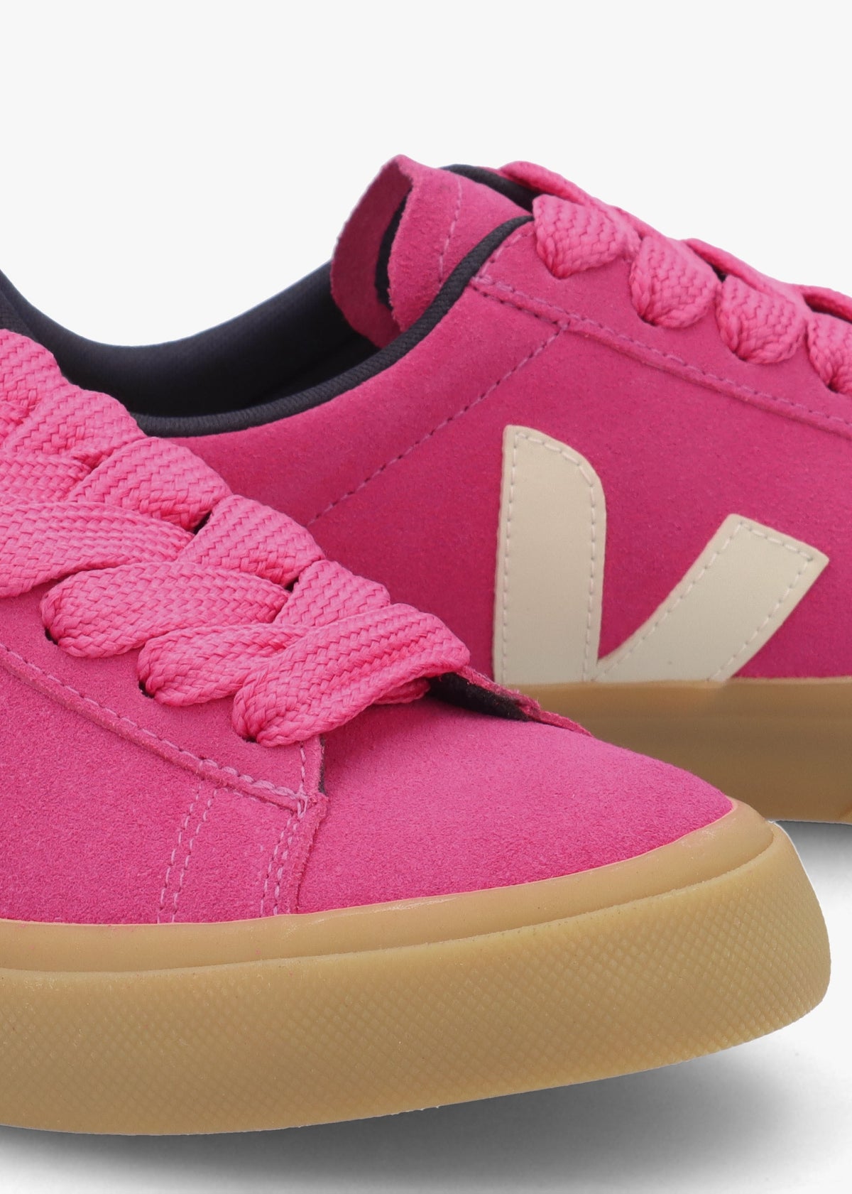 Campo Suede Pink Pierre Natural Trainers