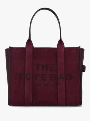 The Suede Large Dark Plum Tote Bag