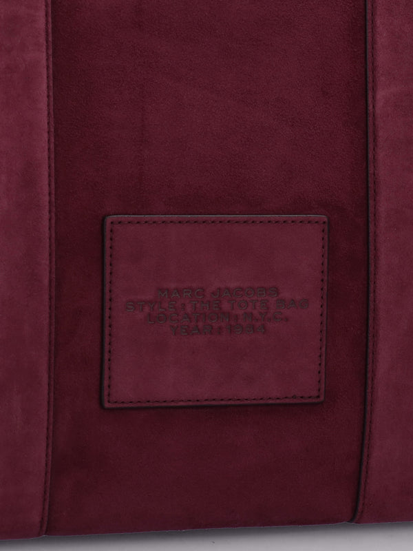 The Suede Large Dark Plum Tote Bag
