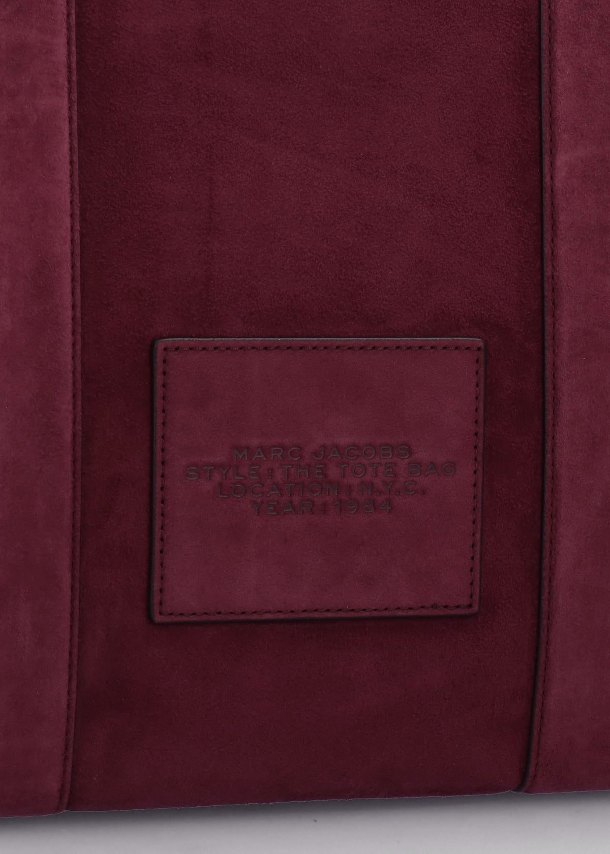 The Suede Large Dark Plum Tote Bag