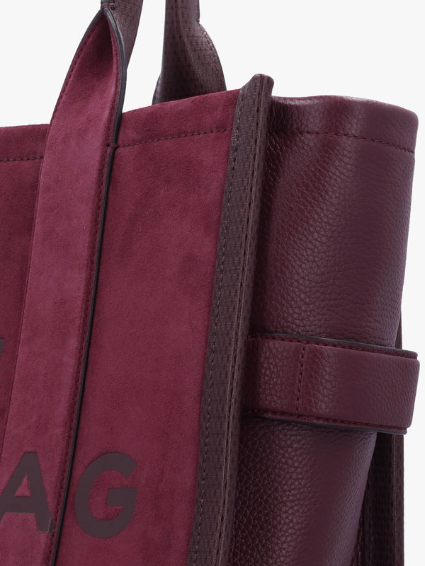 The Suede Large Dark Plum Tote Bag