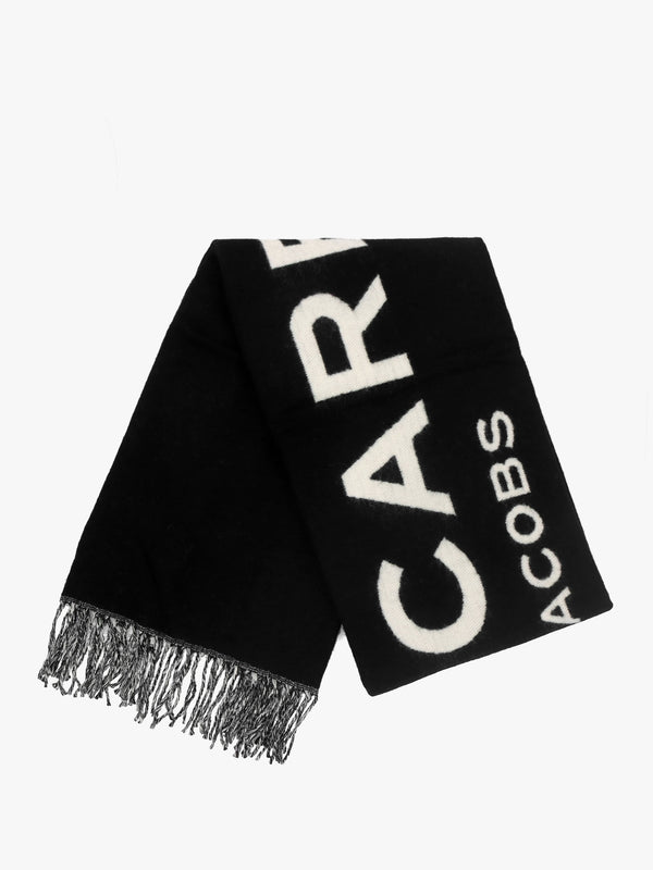 The Scarf Black Wool Scarf