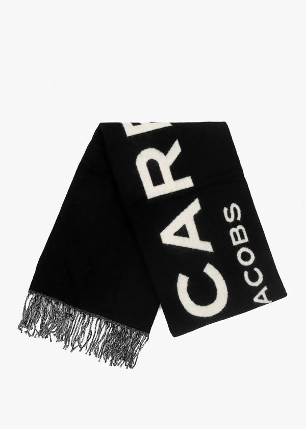 The Scarf Black Wool Scarf