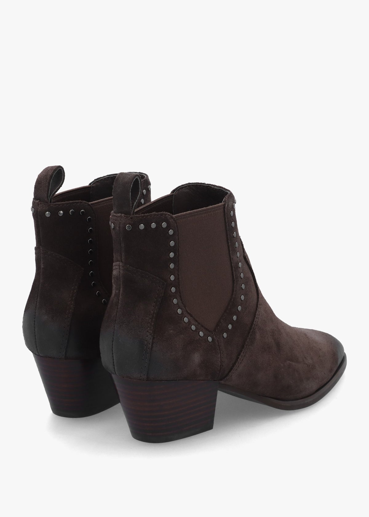 Funk Africa Suede Studded Western Ankle Boots