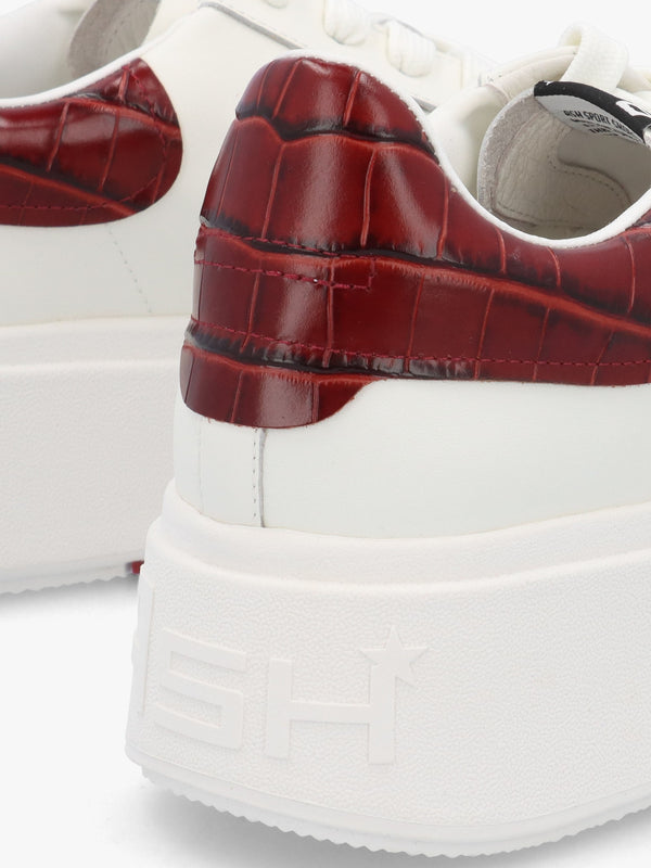 Moby White Syrah Cocco Lux Leather Trainers