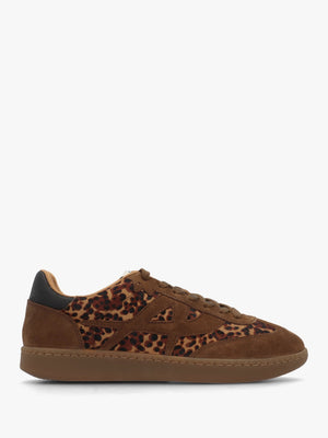 Sunset Leopard Pony Hair & Suede Trainers
