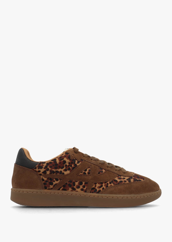 Sunset Leopard Pony Hair & Suede Trainers