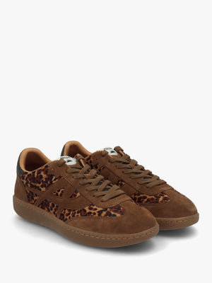 Sunset Leopard Pony Hair & Suede Trainers