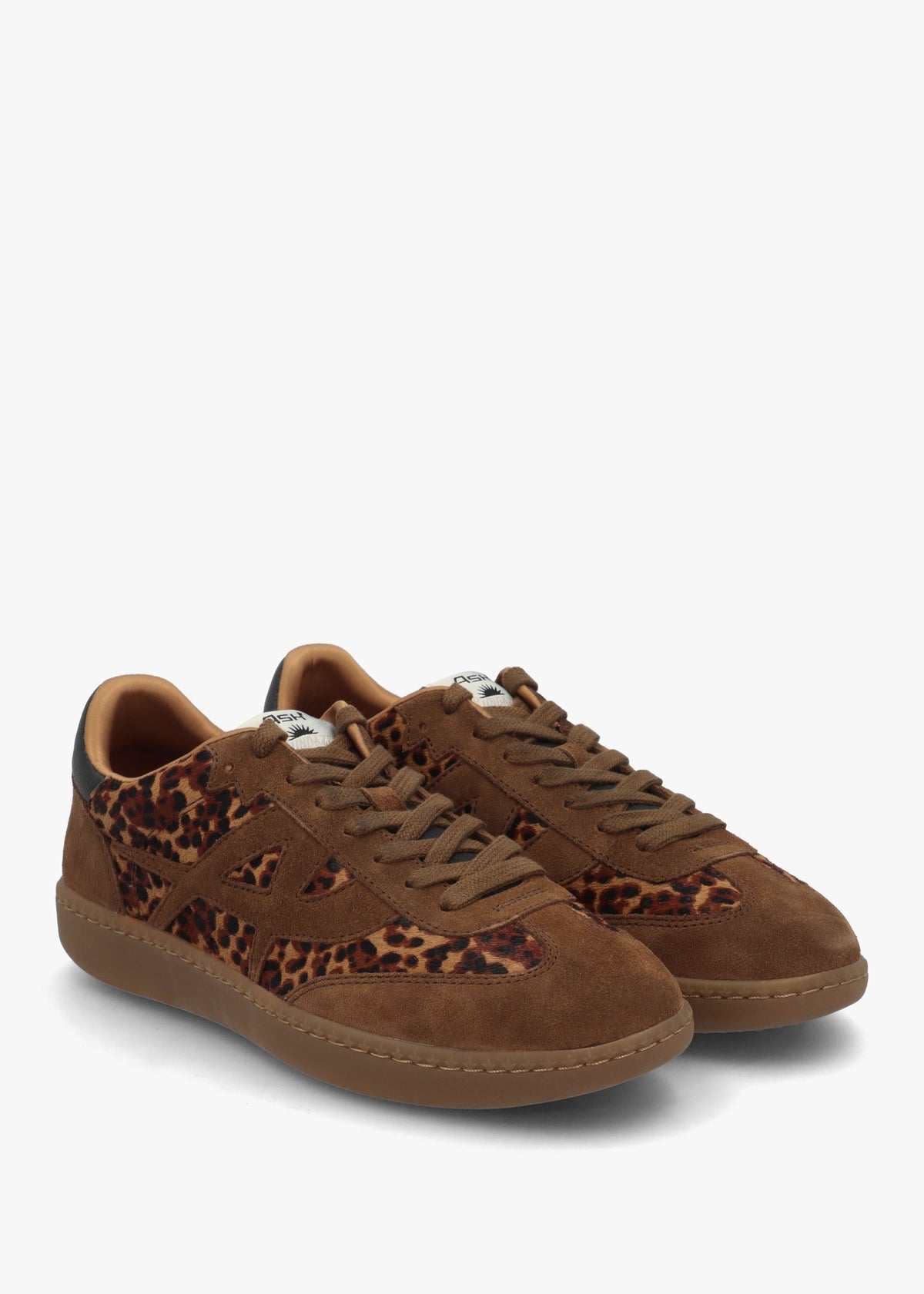 Sunset Leopard Pony Hair & Suede Trainers