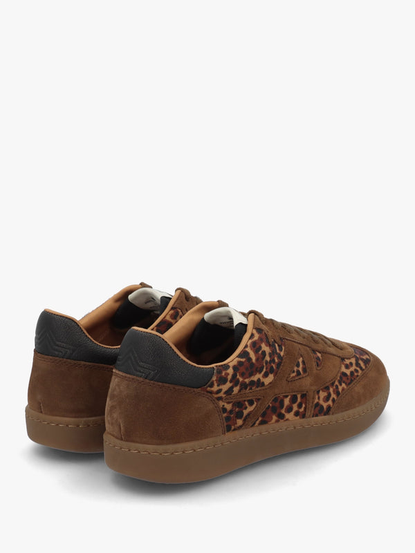 Sunset Leopard Pony Hair & Suede Trainers