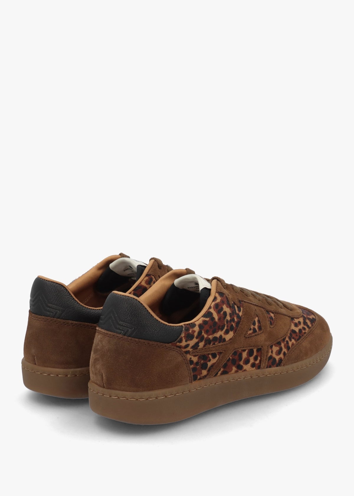 Sunset Leopard Pony Hair & Suede Trainers