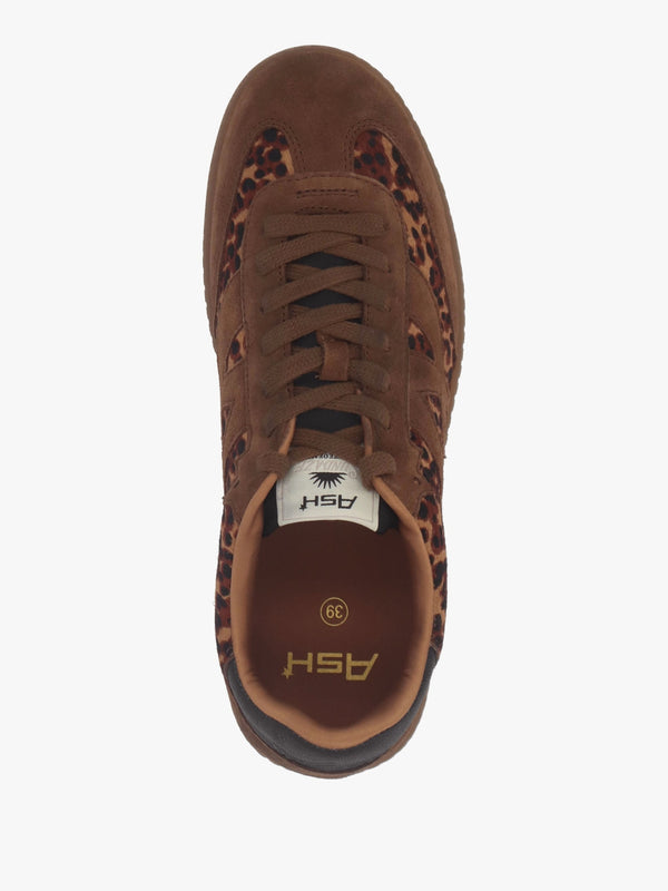 Sunset Leopard Pony Hair & Suede Trainers