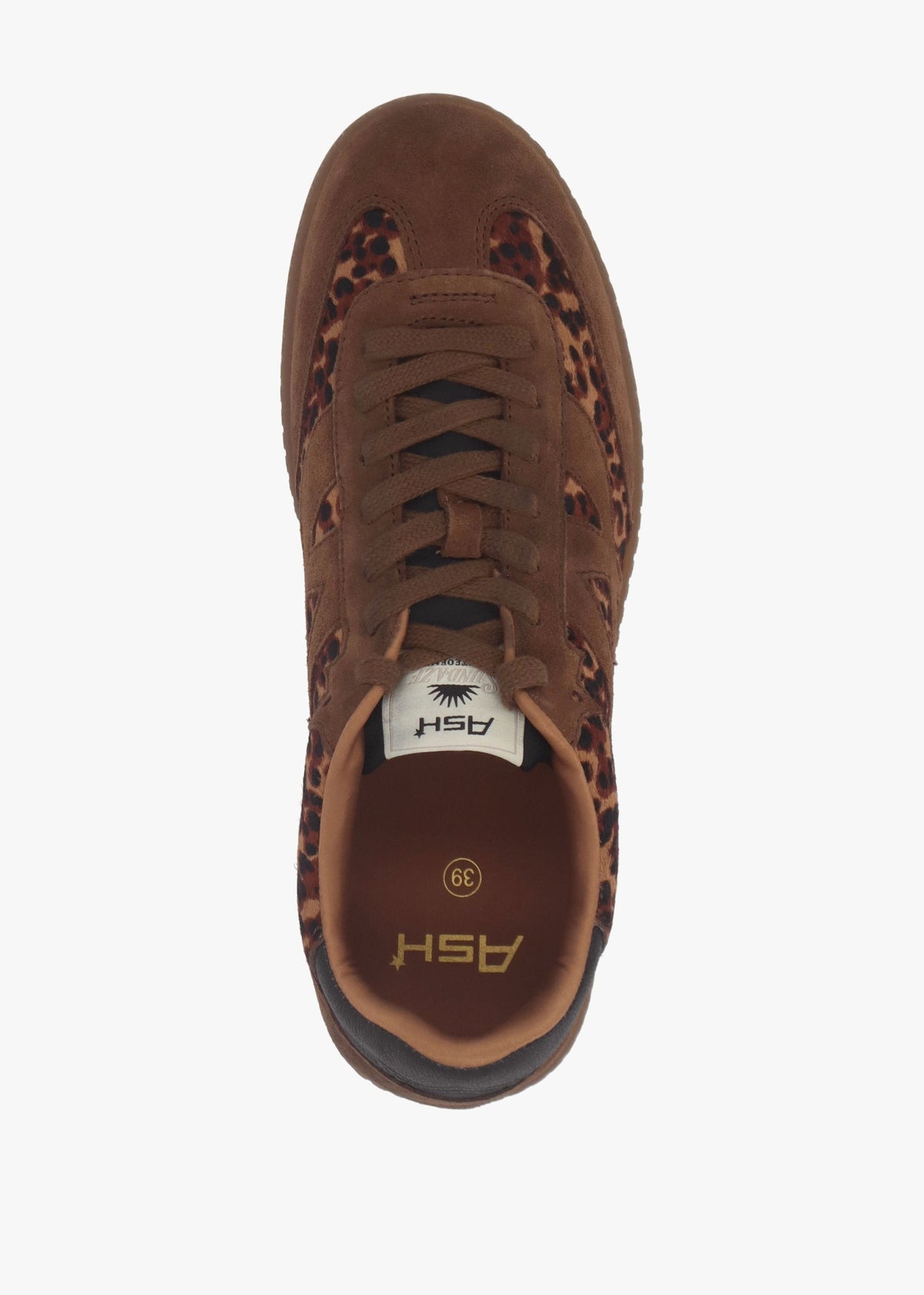 Sunset Leopard Pony Hair & Suede Trainers