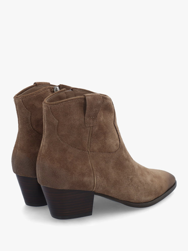 Fame Fandango Suede Western Ankle Boots