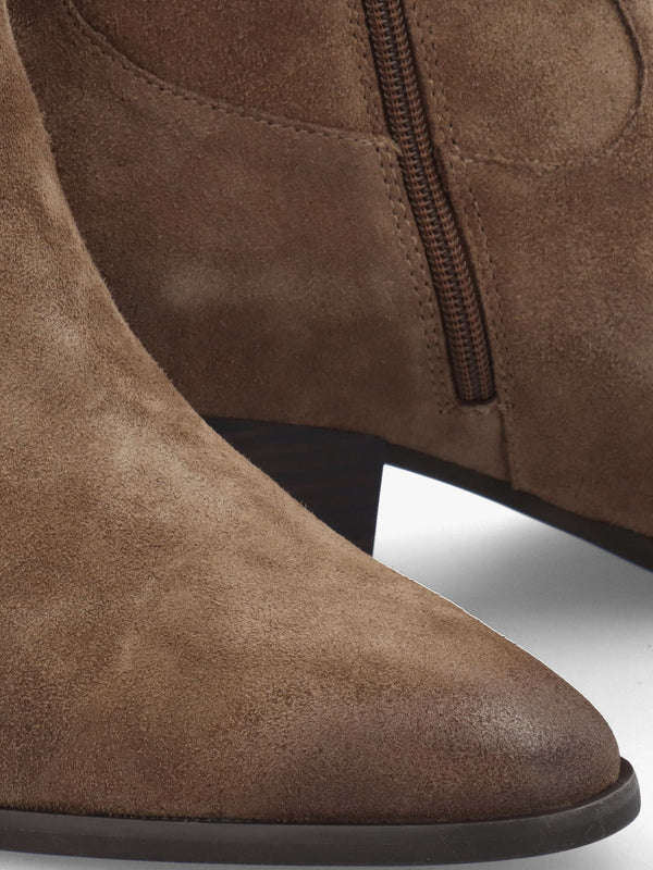 Fame Fandango Suede Western Ankle Boots